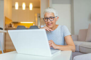 Senior woman at computer